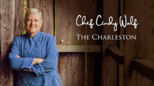 Chef Cindy Wolf standing