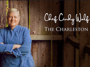 Chef Cindy Wolf standing